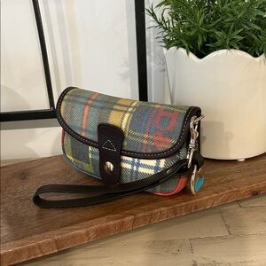 Dooney & Bourke Multicolor Plaid Wristlet